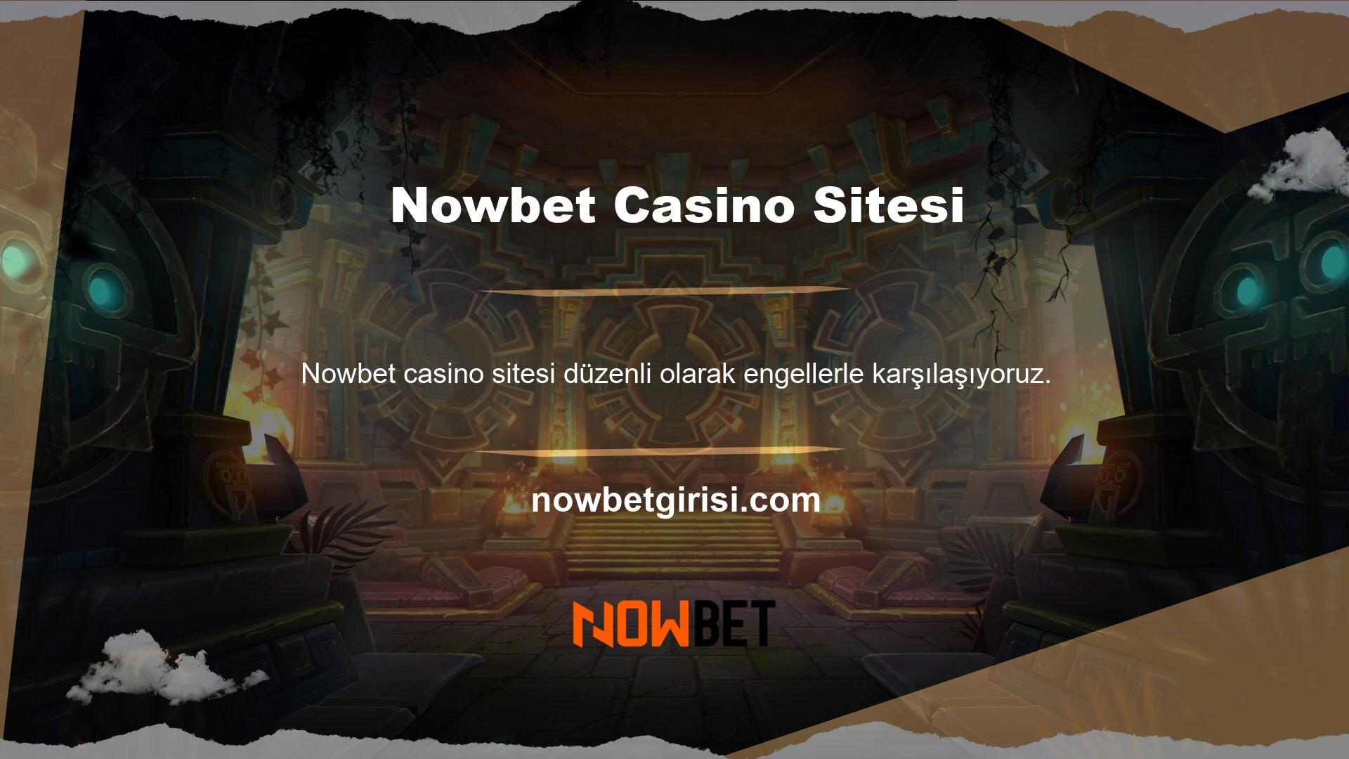 Bildiğiniz gibi, casino sitelerinin saha adresleri sürekli değişiyor ve maalesef Nowbet casino site adresi askıya alındı ve yakın zamanda yapılan bir karar nedeniyle artık erişilemiyor